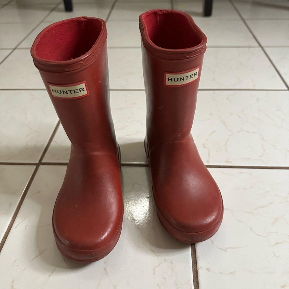 Hunter Kids Classic Red Boots